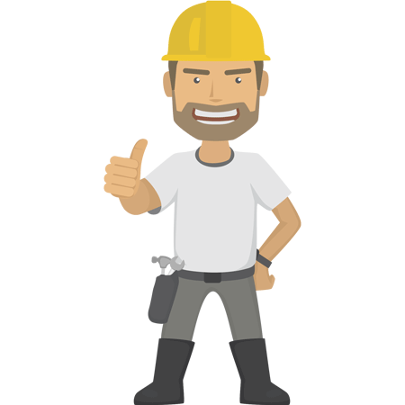 竖大拇指的大胡子工程师